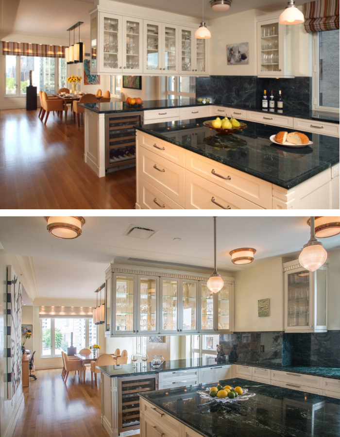 Before and After: 15 Central Park West Kitchen by Kevin Gray Design