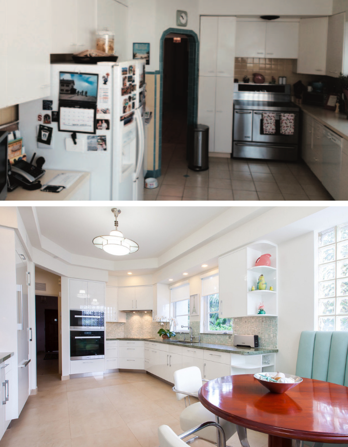 Before and After: Art Deco Kitchen Transformation by Kevin Gray Design