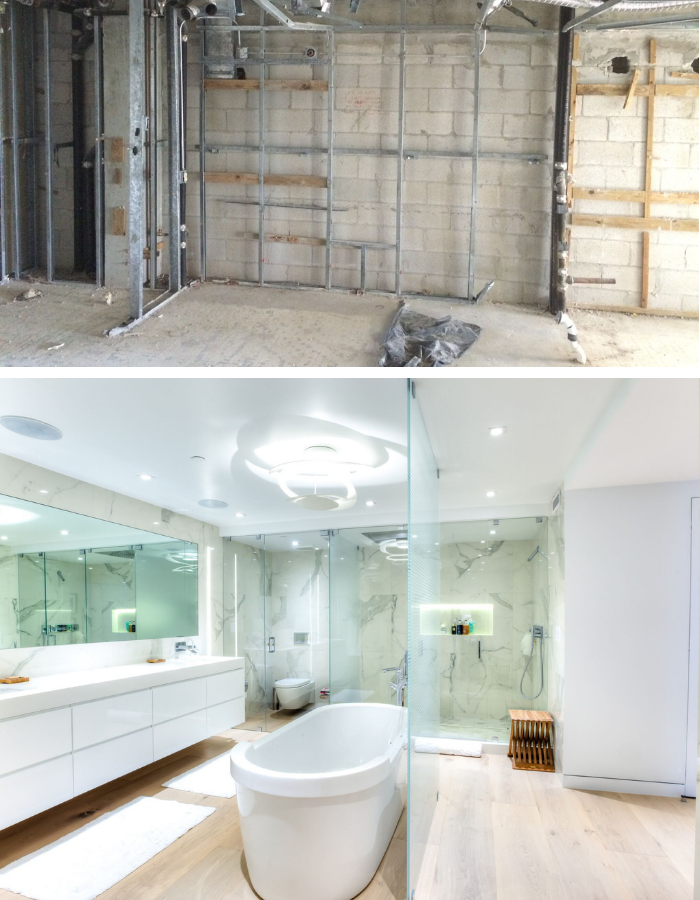 Before and After | Bay Harbor Bathroom by Kevin Gray Design