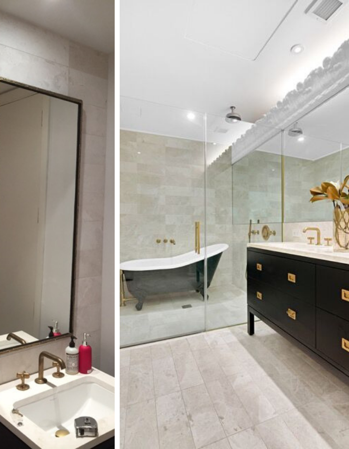 Before and After: Tribeca Loft Bathroom by Kevin Gray Design