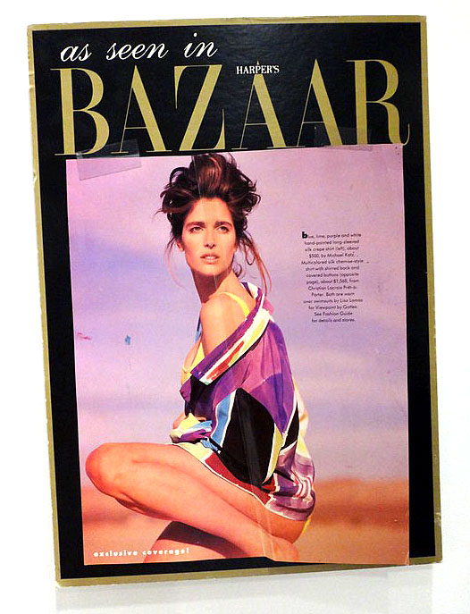 Harper's Bazaar Magazine featured a design by Michael Katz