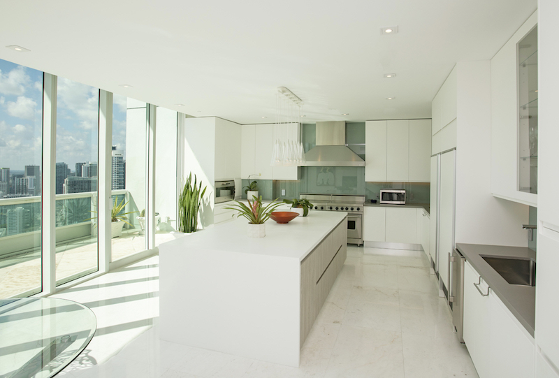 Kitchen- Santa Maria Penthouse by Interior Designer Kevin Gray