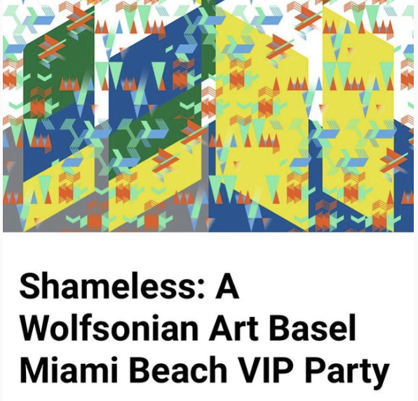 annual Wolfsonian Art Basel Party