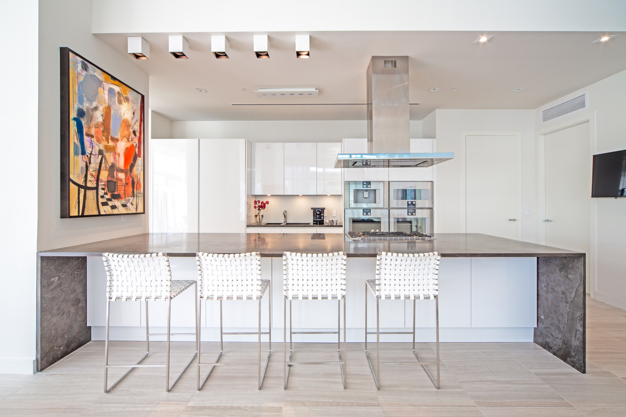 Kitchen- Chic Loft Style at The Ritz-Carlton Residences in Miami Beach