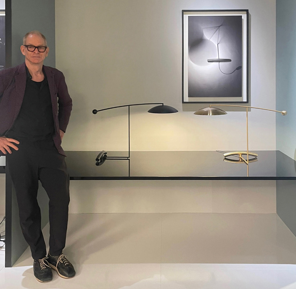 Kevin Gray at Lumen Center stand Euroluce 2023